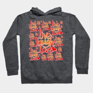 Live laugh love pattern Hoodie